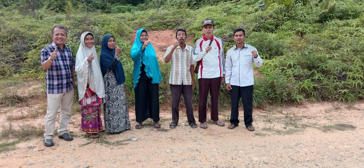 Wakaf Tanah Untuk Pembangunan Ponpes, Pengurus Laznas Dewan Dakwah Kampar Tinjau Langsung