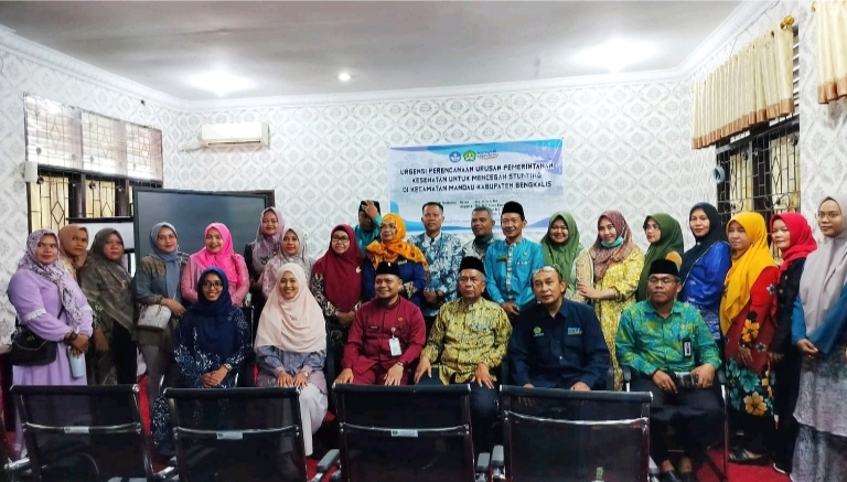 Tim KJFD Analisis Kebijakan dan Kelembangan Fisip UNRI, Melaksanakan Diskusi Pencegahan Stunting