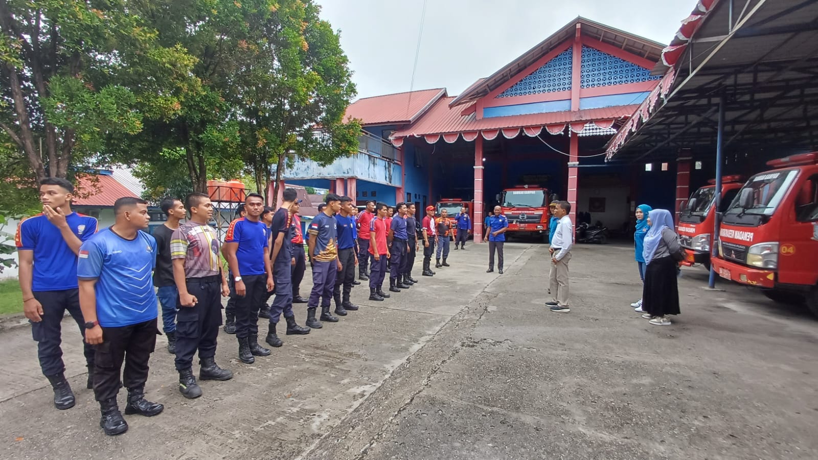 Dinas Damkar dan Penyelamatan Kampar Gelar Olahraga Bersama Setiap Pagi Jumat