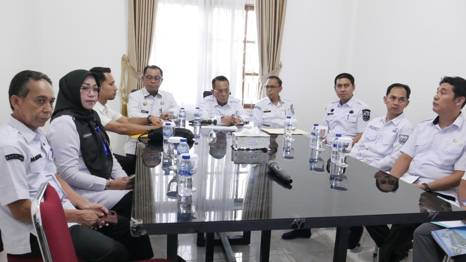 Bupati Rohil Hadiri Rakornas Virtual Bersama Ditjen Otonomi Daerah Kemendagri