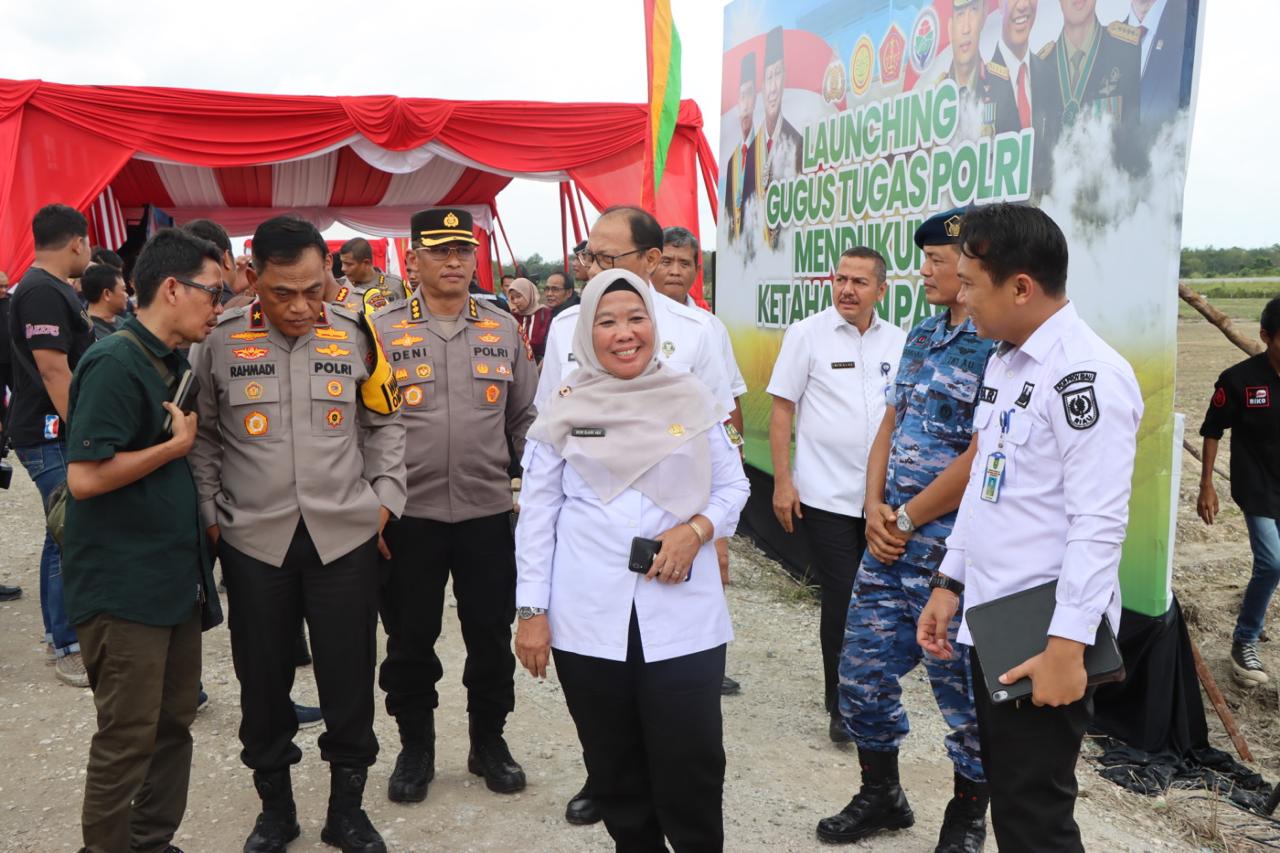 Kadis Pertanian Kampar Ikuti Launching Gugus Tugas Polri, Dukung Ketahan Pangan