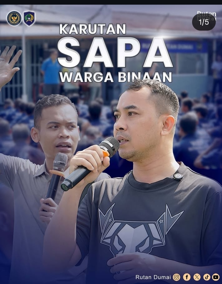 Kepala Rutan Dumai Sapa Langsung Warga Binaan Usai Laksanakan Senam Sehat Bersama
