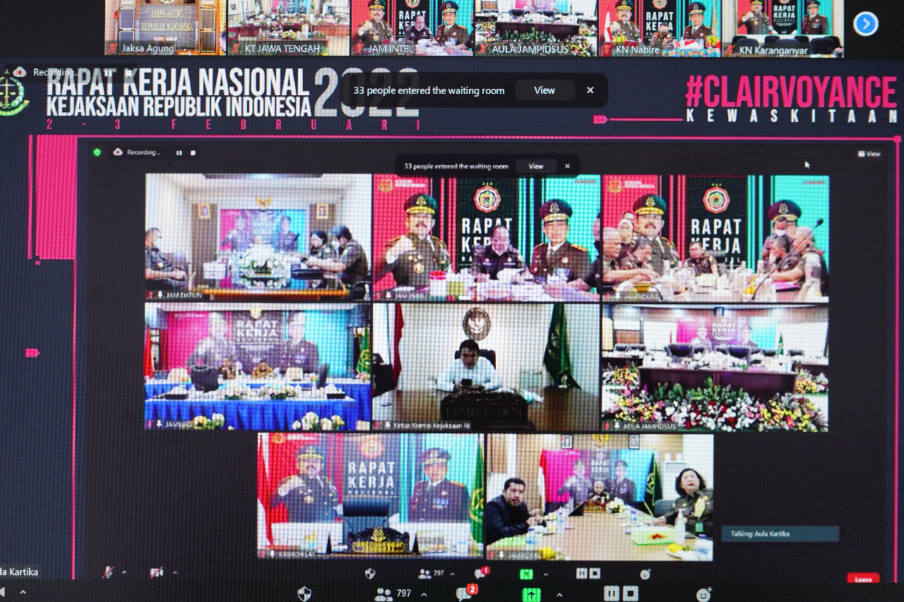Jaksa Agung RI Buka Secara Resmi Rakernas Kejaksaan Tahun 2022