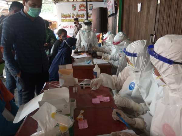  Hari ini Rapid dan Swab Masal di Plaza Sukaramai ,Tim Gugus Belum Temukan Hasil Reaktif