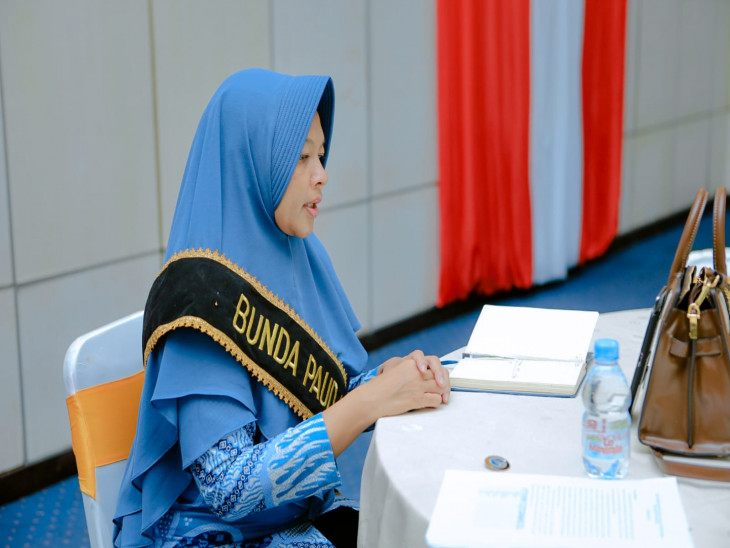 Bunda Paud Kampar Ricana Djayanti Hambali Bersama Pengurus Ikuti Rapat Koordinasi