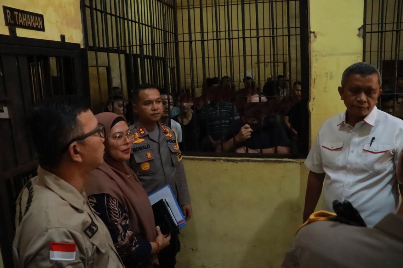 Sosialisasi Pemilu Digelar Kapolres Kampar Bersama KPU dan Bawaslu di Rutan Polres Kampar
