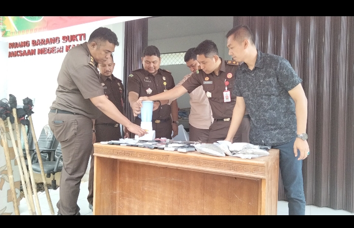 Barang Bukti Dari 109 Perkara yang Sudah Inkrah, Dimusnahkan Kejaksaan Negeri Kampar