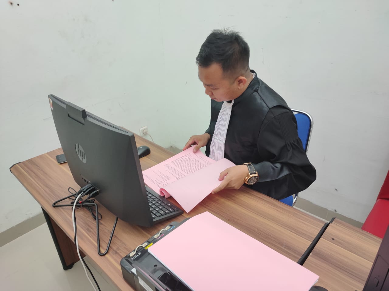 Jaksa Kejari Kampar  Tuntut Pj Kades Mentulik 5 Tahun Penjara