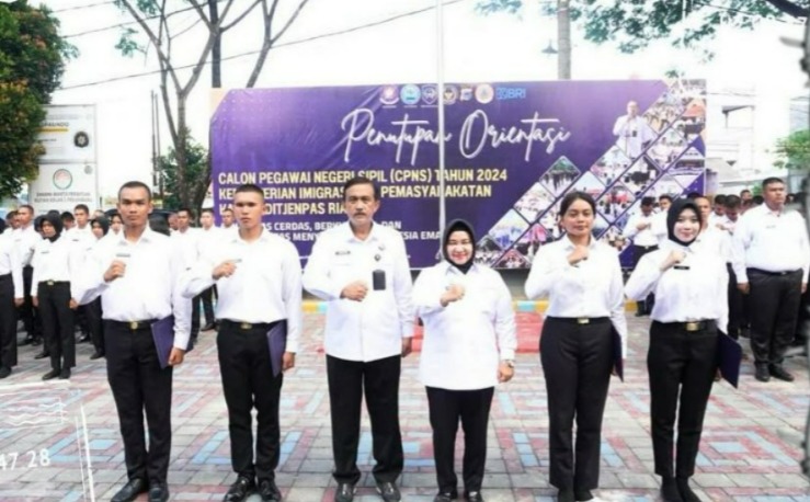 Lapas Pasir Pengaraian Hadiri Penutupan Orientasi CPNS Pemasyarakatan se RiauTerima 7 CPNS Baru