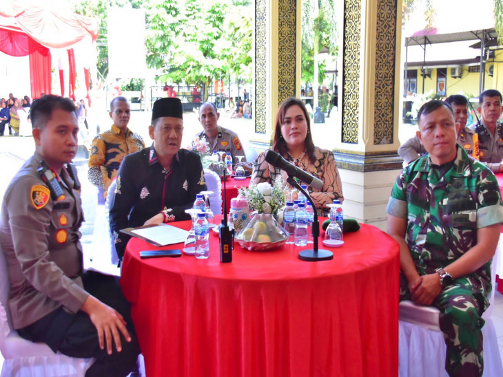 Sekda Kampar Hambali Ikuti Zoom Meeting Kunker Wakapolri, Bakti Sosial Polri Presisi