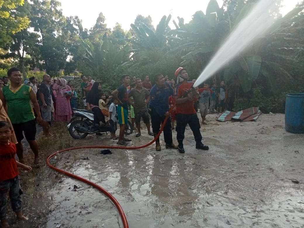 Tim Damkar Lakukan Penyelamatan, 1 Unit Rumah Terbakar Berhasil di Padamkan