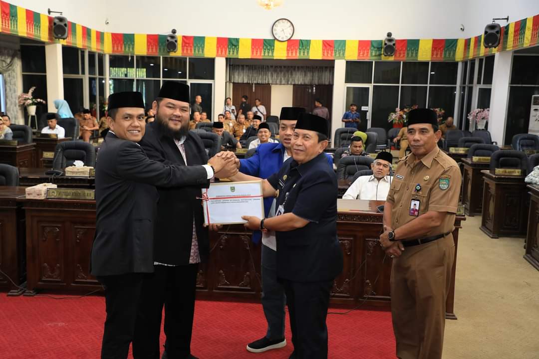 DPRD Rohul Gelar Rapat Paripurna Penyampaian LKPJ Bupati APBD TA 2023