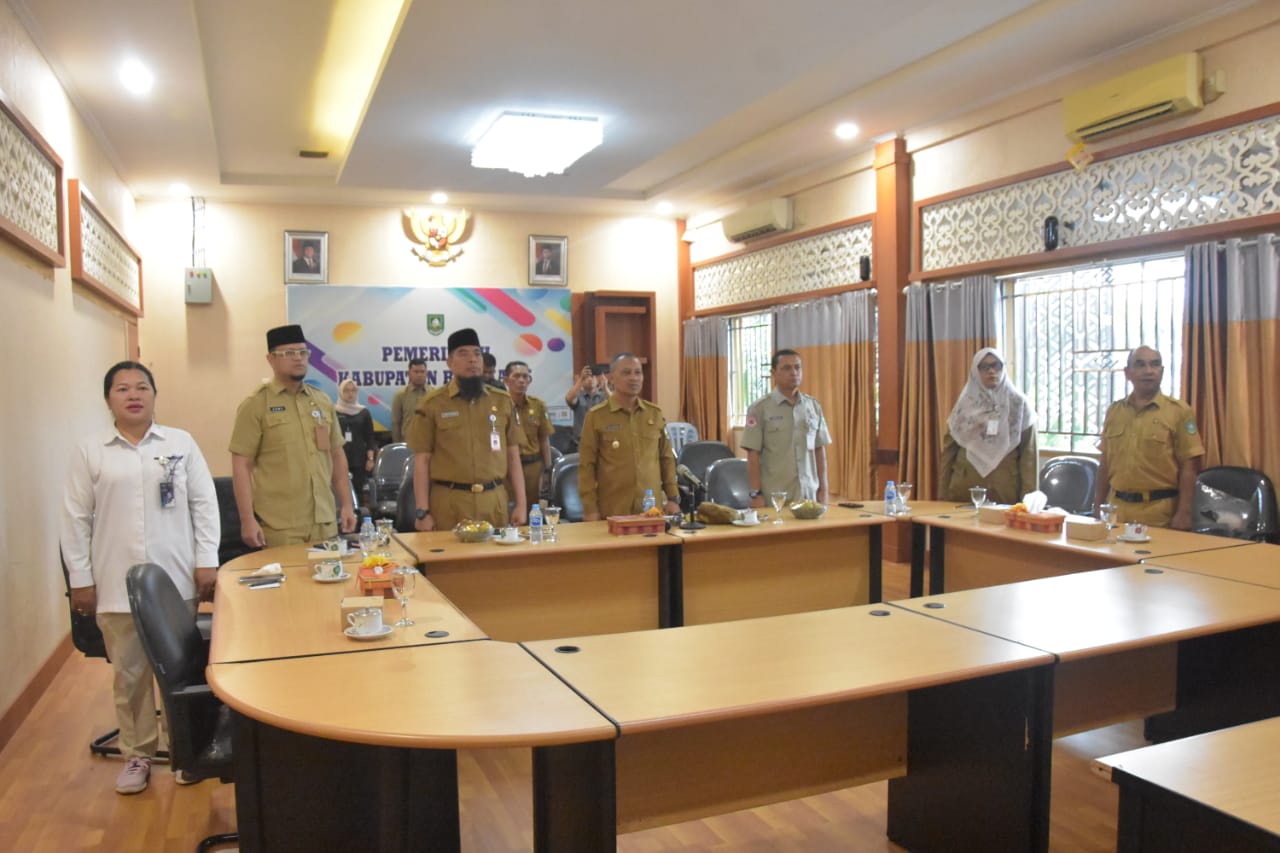 Rapat Percepatan Pembentukan Koperasi Desa Merah Putih, Diikuti Bupati Bengkalis Melalui Via Zoom