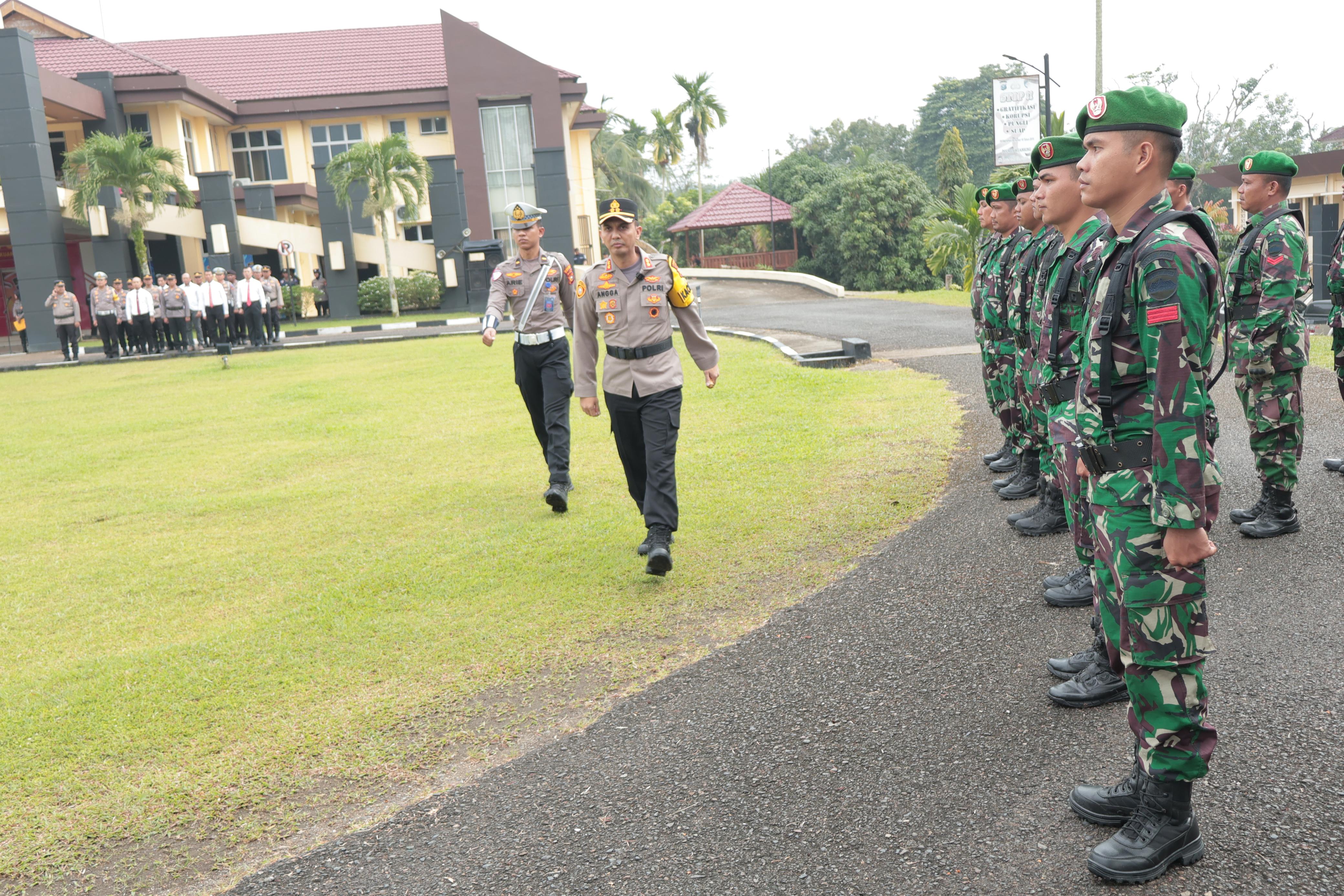 Polres Kuansing Gelar Apel Pasukan Pengamanan Pelantikan Bupati dan Wabup Terpilih Pilkada 2024