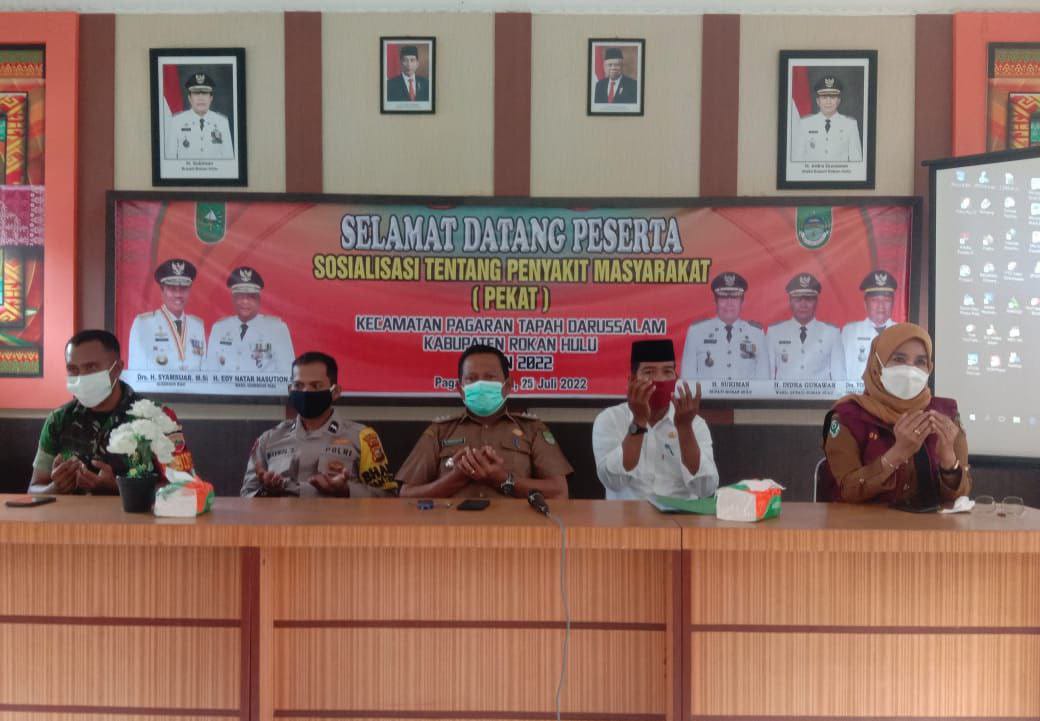 Babinsa Koramil 10/Kunto Darusalam Kodim 0313/KPR Laksanakan Komsos Sosialisasi Pekat