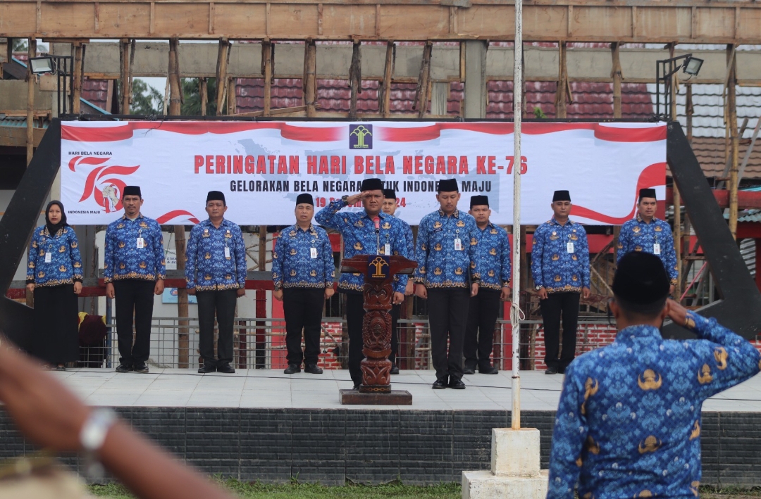 Gelorakan Bela Negara untuk Indonesia Maju, Lapas Pasir Pangaraian Gelar Upacara  ke - 76