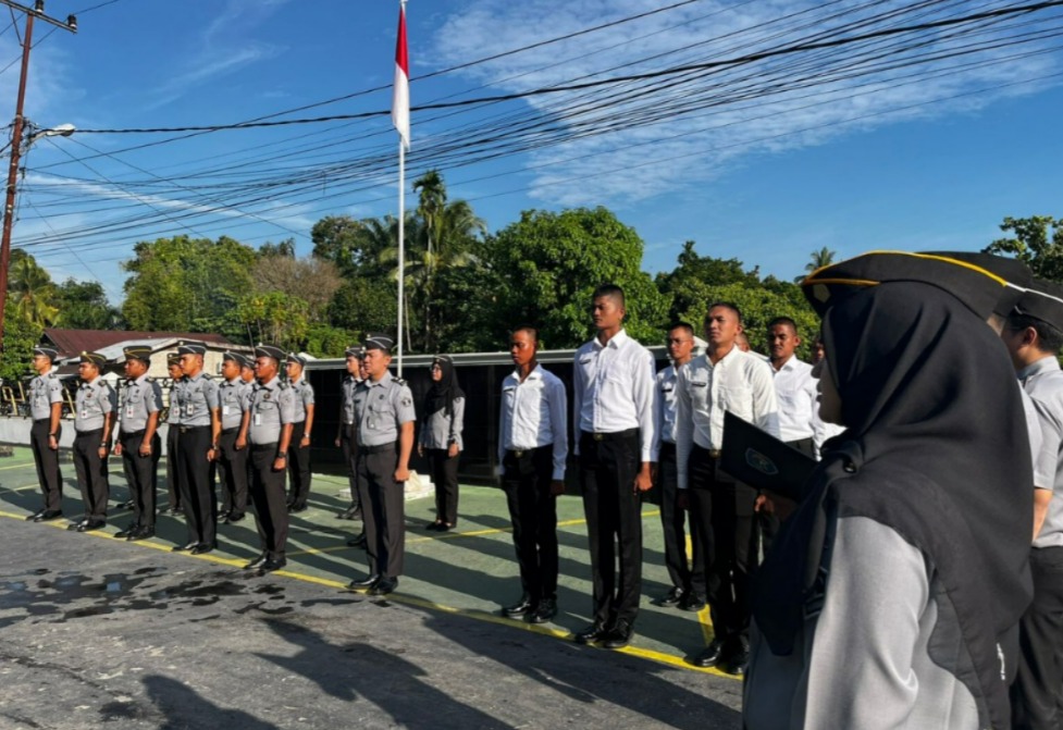 Lapas Pasir Pengaraian Sambut 7 CPNS Baru Kalapas Tekankan Integritas dan Anti Narkoba