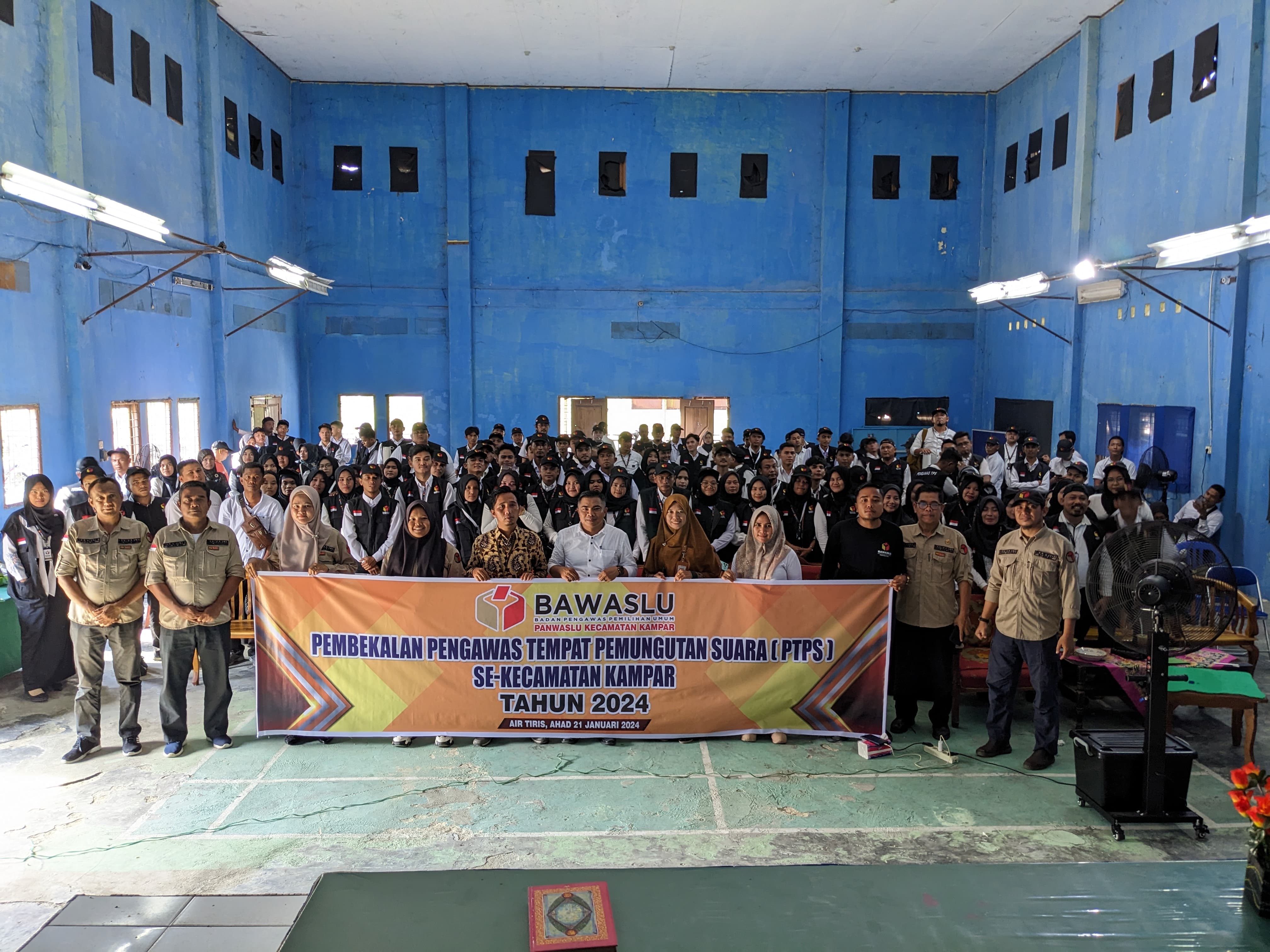 154 Orang Pengawas TPS Dilantik Panwaslu Kecamatan Kampar