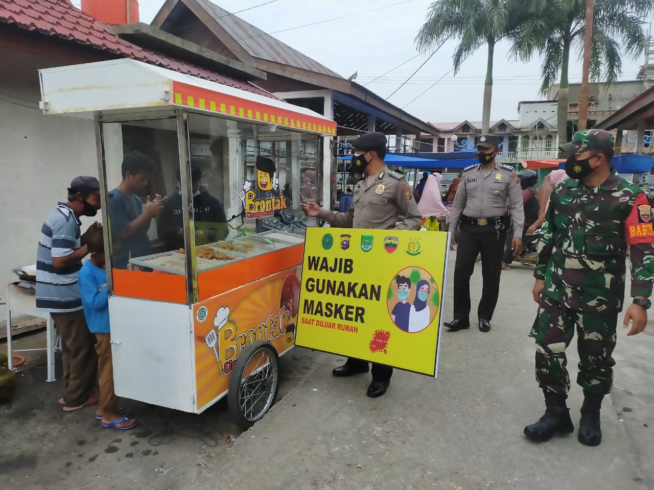 Covid -19 Belum Usai Babinsa Tetap Himbau Patuhi Prokes