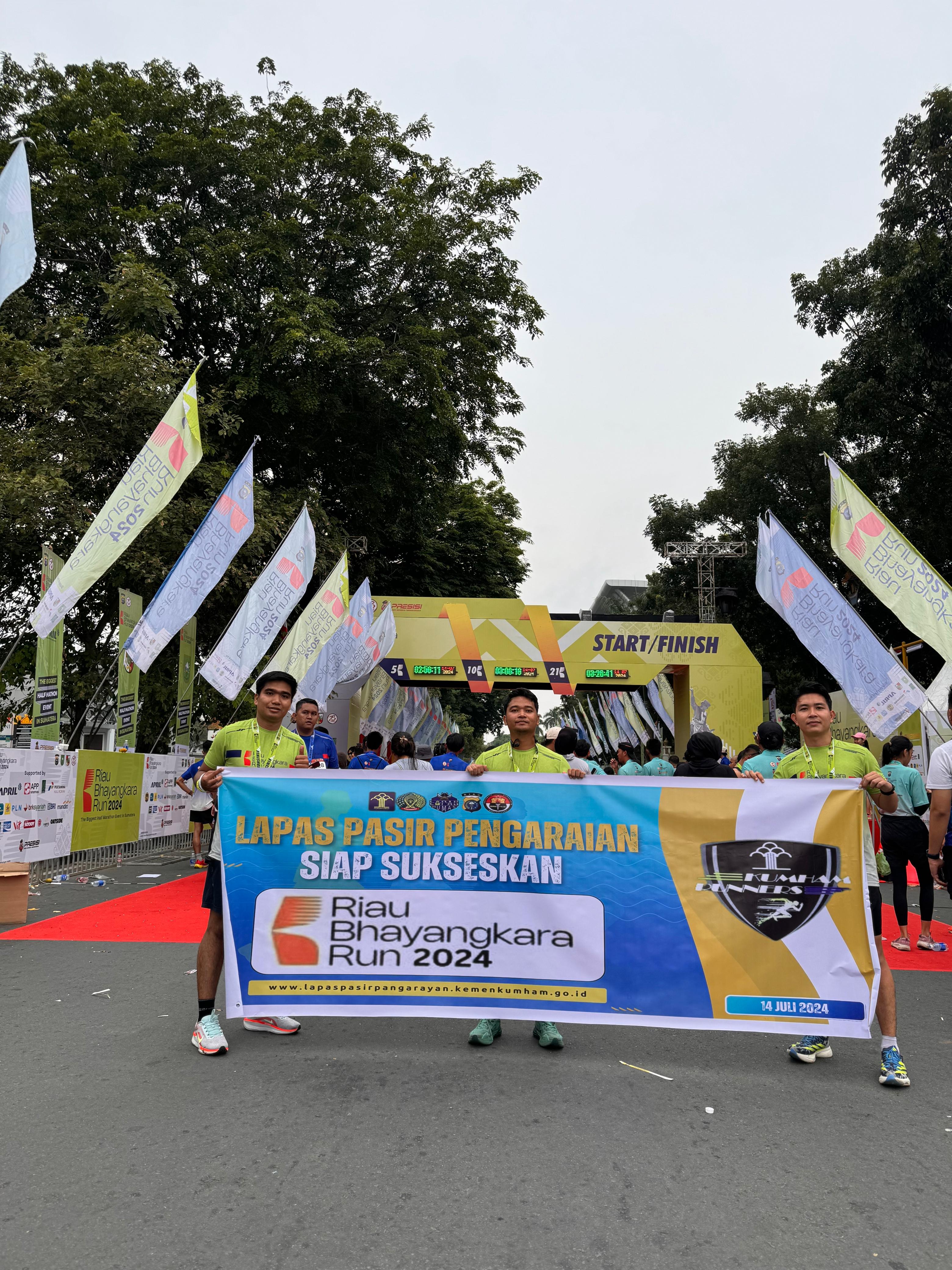 Kalapas Pasir Pengaraian Rohul Utus 3 Petugas, Ikuti Bhayangkara RUN 2024