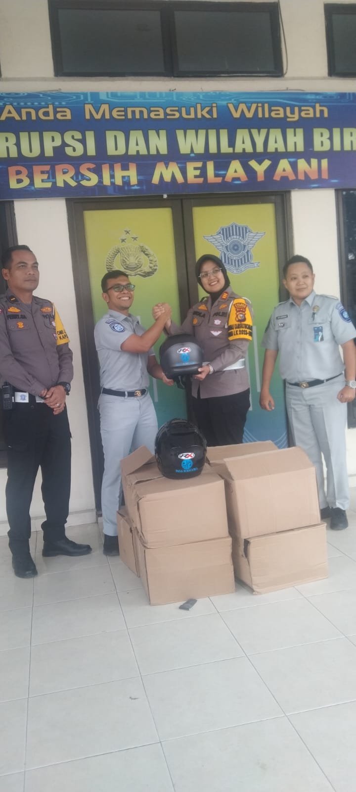 Satlantas Polres Kampar Bersinergi Bersama Jasa Raharja, Gelar Riau Tertib Berkendara