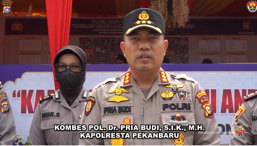 Kapolresta Pekanbaru Saat Cek Pos PAM Tertib Ramadhan, Imbau Masyarakat Antisipasi Tindak Kriminal