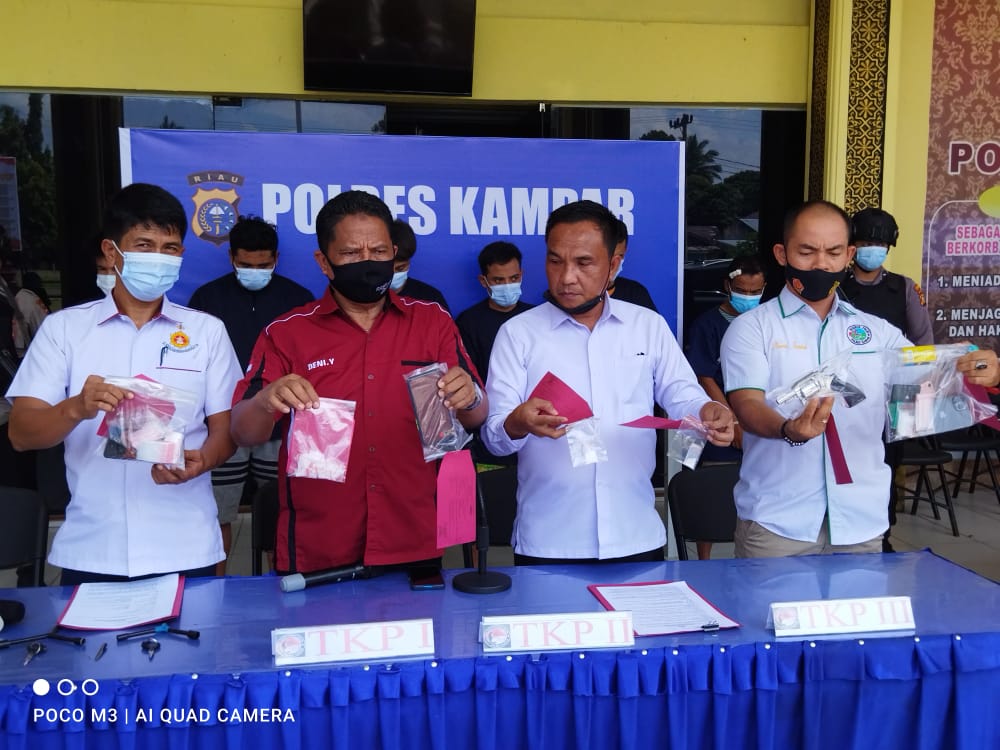 Dalam 4 Bulan Polres Kampar Ungkap 77 Kasus dengan 98 Tersangka