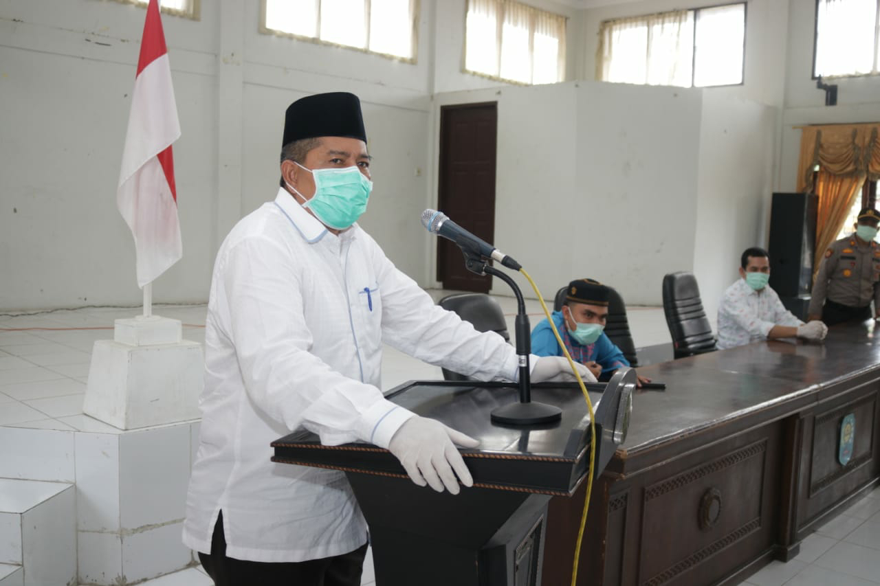 Bupati Siak, Alfedri. Himbau Warga Shalat Led Dirumah Saja
