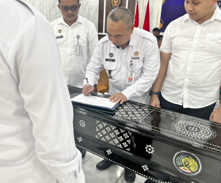 Lapas Pasir Pengaraian Tanda Tangani Komitmen Bebas Narkoba dan HP Ilegal