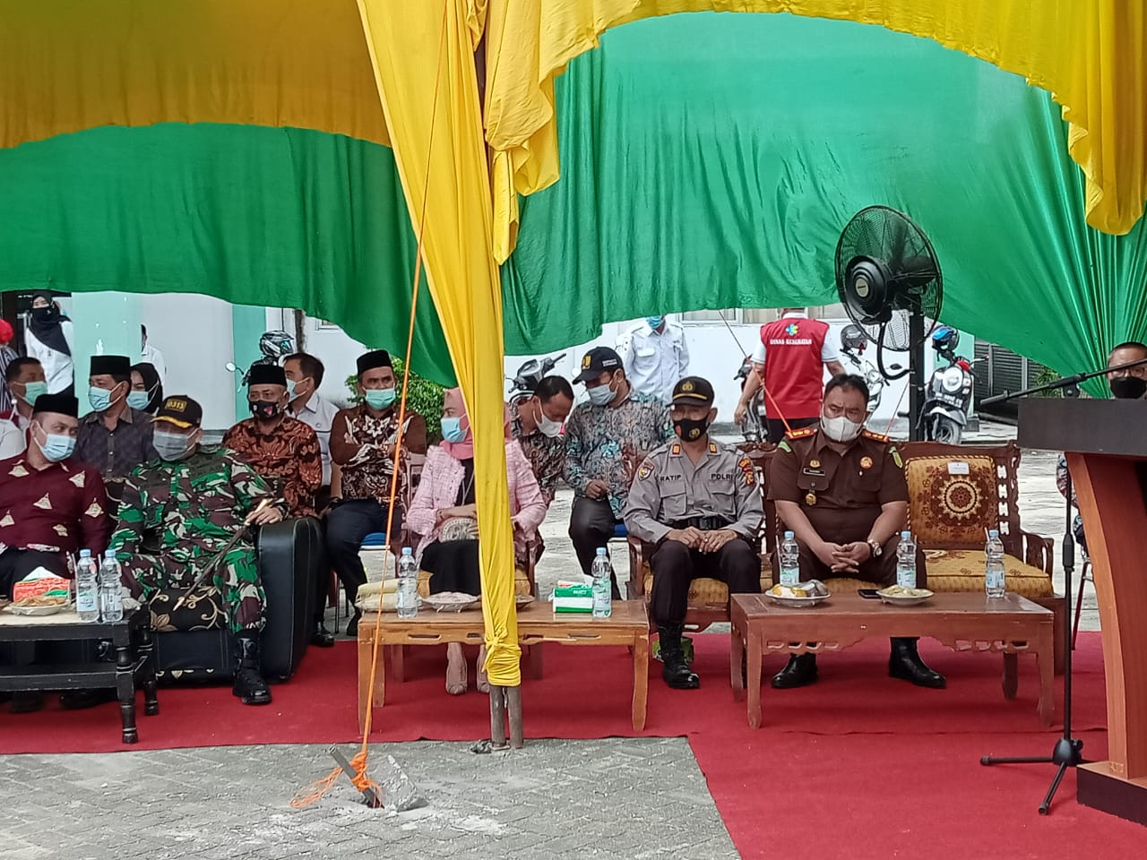 Kajari Kampar Hadiri Syukuran Lanjutan Pembangunan Jalan 2 Jalur di Tambang