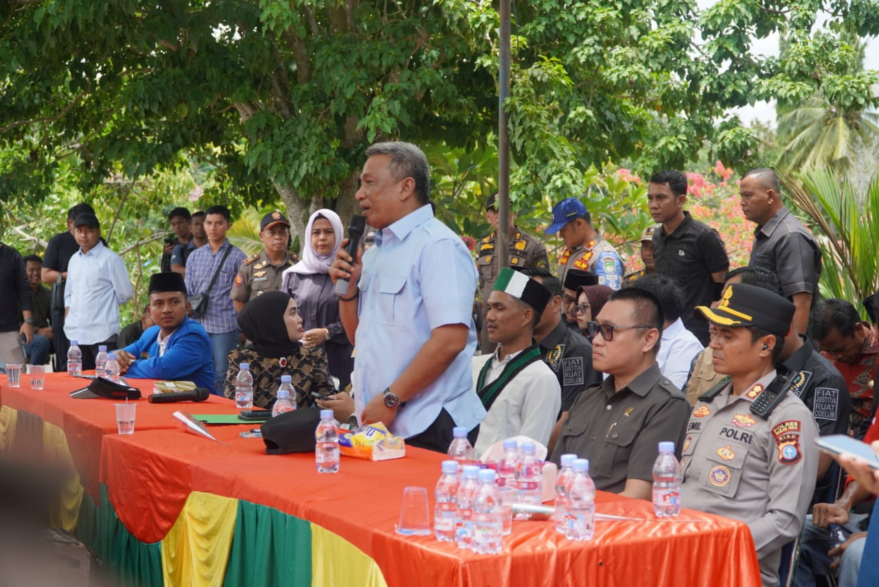 Suasana Kondusif, Kapolres Rohul Hadiri Audiensi Aliansi Cipayung Plus di Gedung DPRD