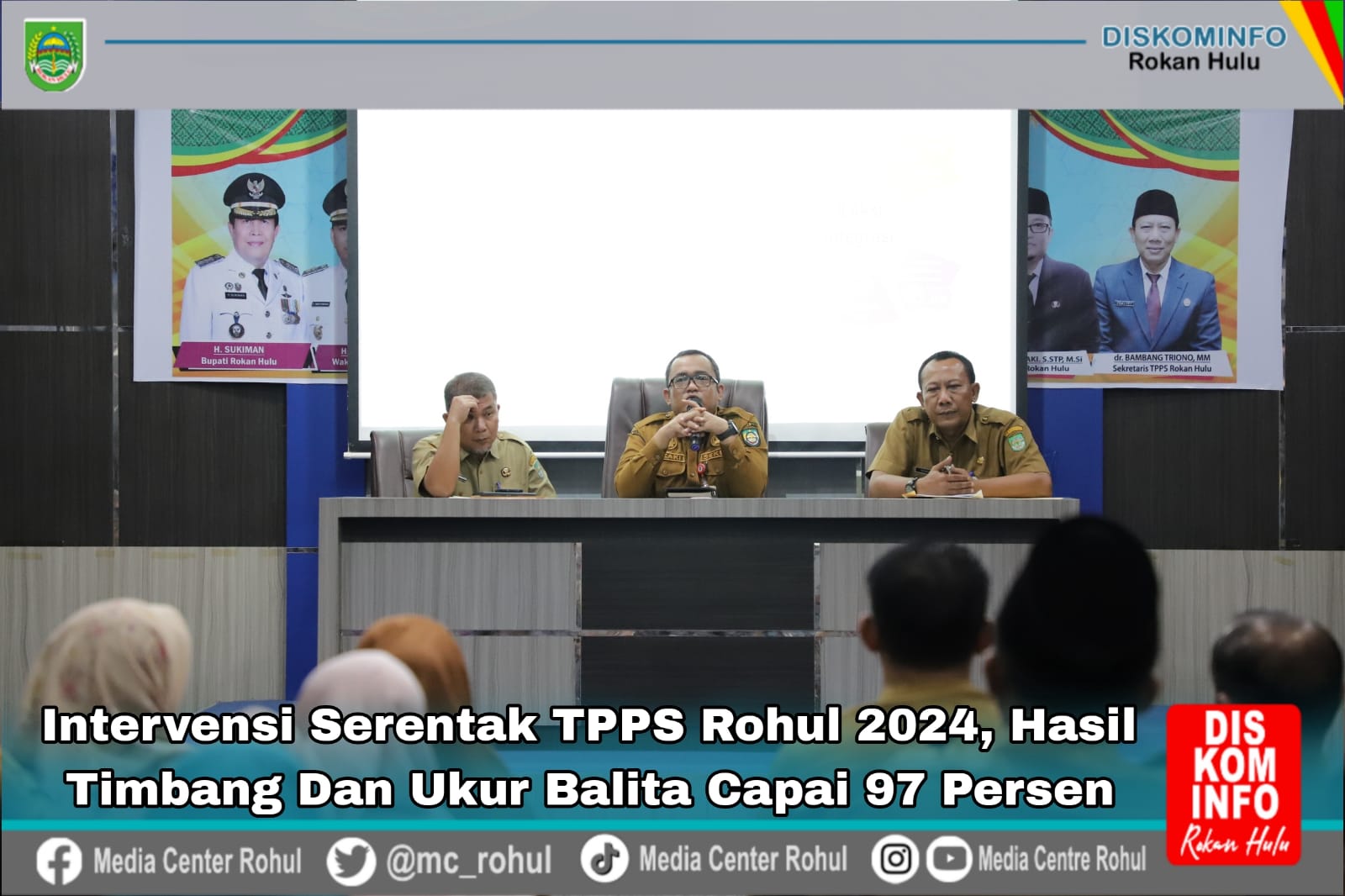 Intervensi Serentak TPPS Rohul 2024, Hasil Timbang dan ukur Balita Capai 97 Persen