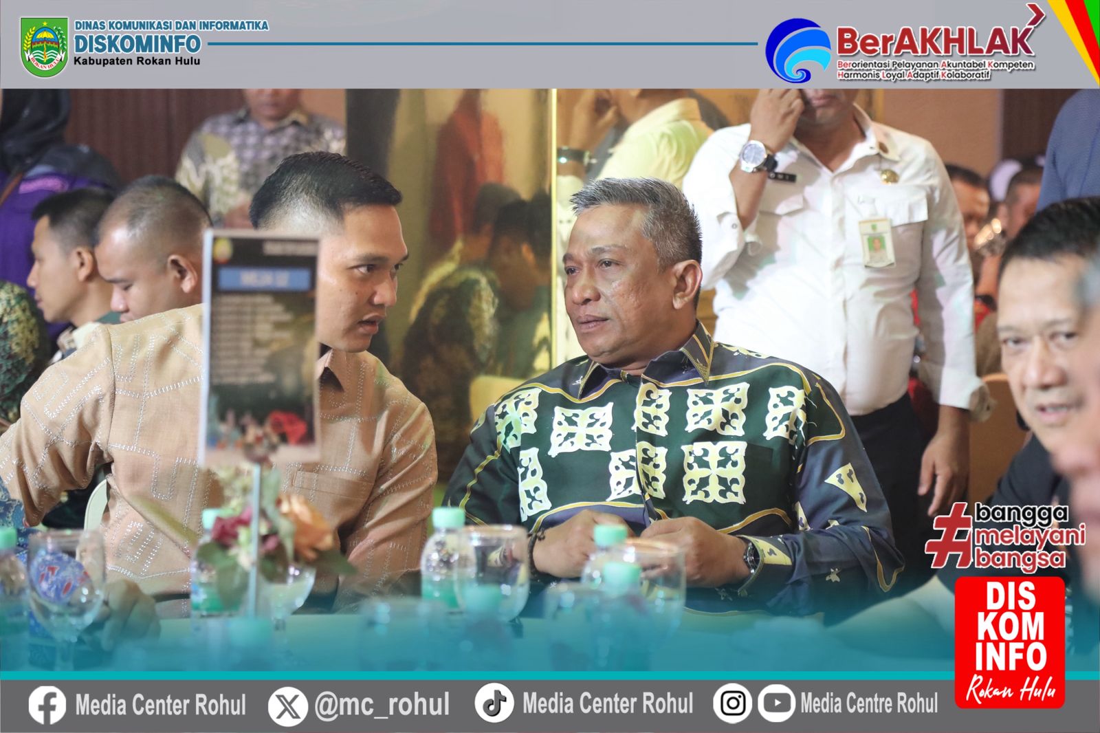  Harmonis kan Silaturahmi, Bupati Rohul Anton Hadiri Malam Pisah Sambut Danrem 031/Wira Bima