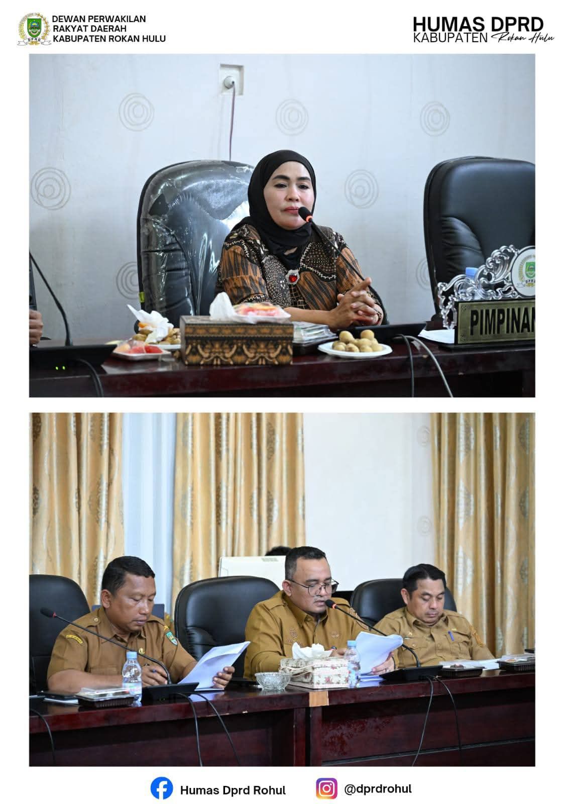 Rapat Digelar DPRD Rohul, Terkait Sinkronisasi Hasil Evaluasi Gubernur terhadap Ranperda APBD 2026