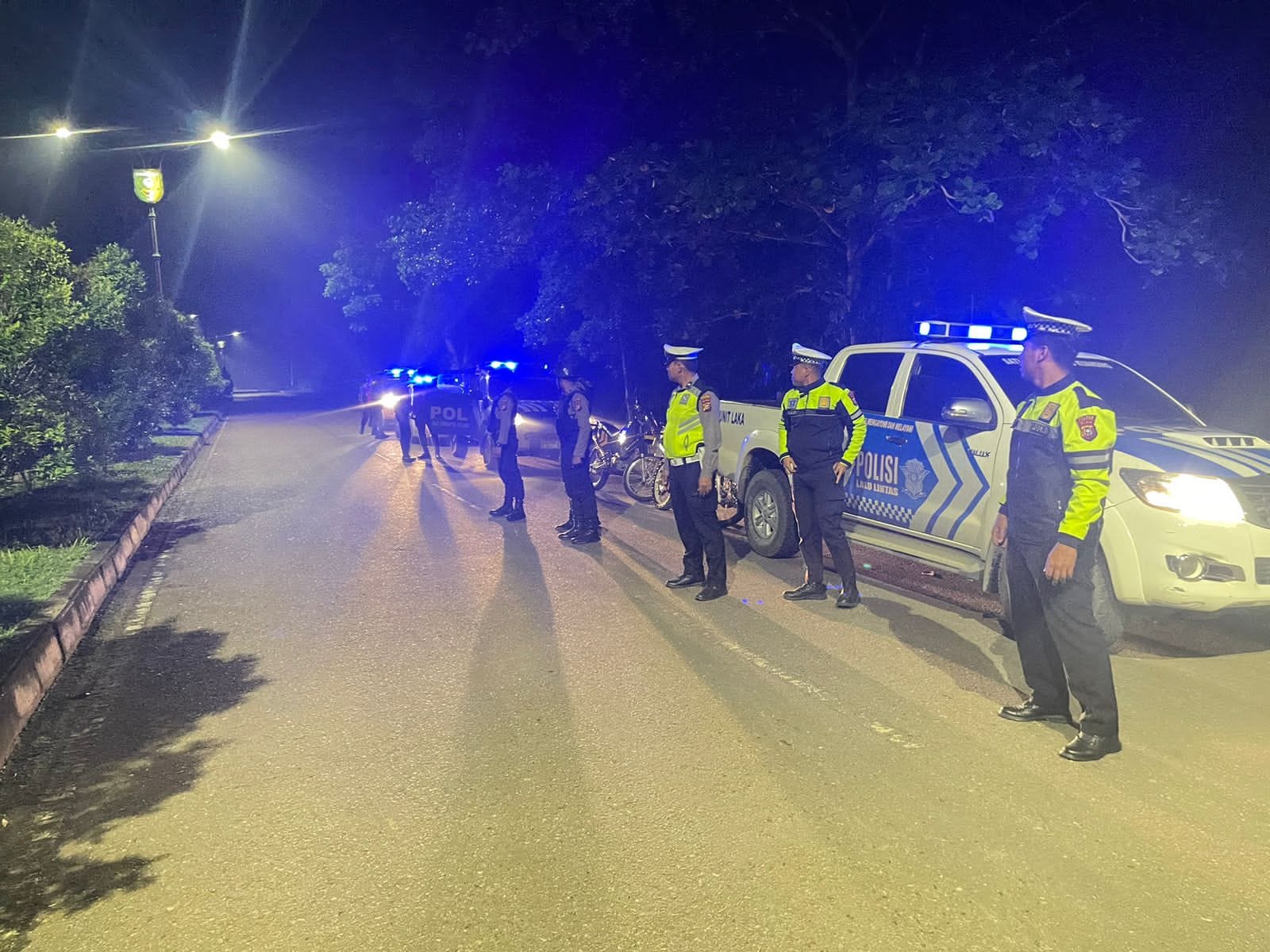 Polres Kuansing Gelar Patroli KRYD Jaga Kamtibmas Dalam Rangka Cooling System Pemilu Damai 2024