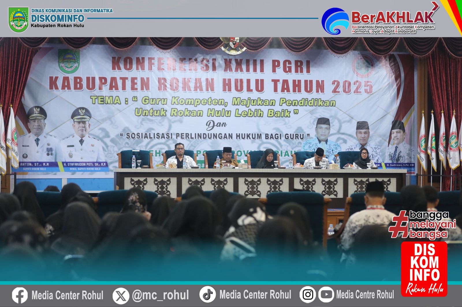 Wabup Syafaruddin Poti buka Konferensi Kabupaten PGRI Rokan Hulu Ke 23