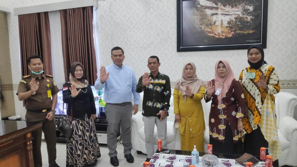 Jalin Sinergitas, Kejari Kampar Terima Kunjungan Dinas PPKBP3A