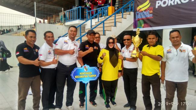 Kontingen Kecamatan Tampan Berhasil Sebagai Juara Umum Porkot Pekanbaru 2019 