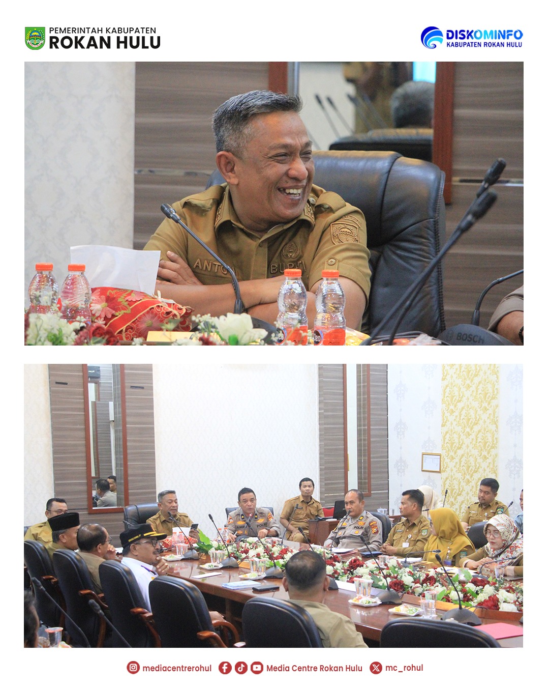 Jelang Pesta Rakyat HUT ke-26, Bupati Anton Pimpin Rapat Finalisasi Meriahkan Rohul