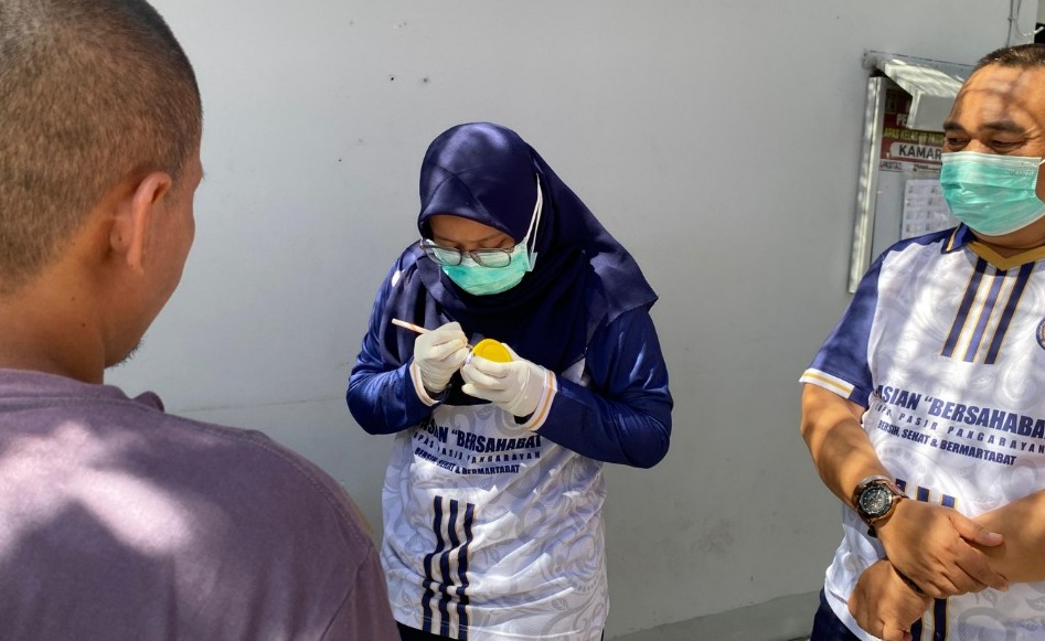 Cegah Tuberkulosis Lapas Pasir Pengaraian Lakukan Skrining Kesehatan