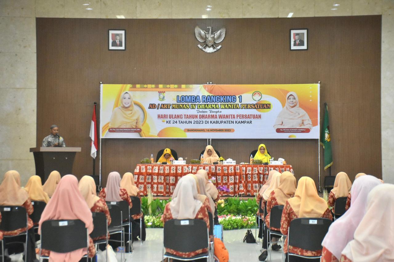 Ketua DPW Kampar Ricana Djayanti Buka Lomba Rangking 1 AD/ART Munas lV, HUT Ke 24 2023