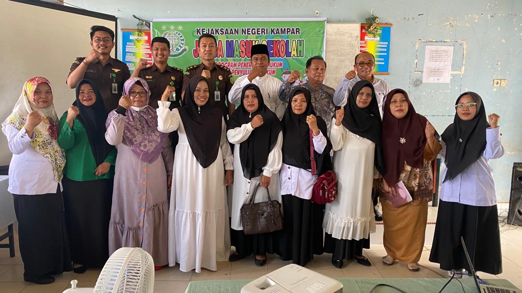 Kejari Kampar Gelar JMS di SMPN 3 Kampar, Bahas Problematika Siswa Zaman Sekarang