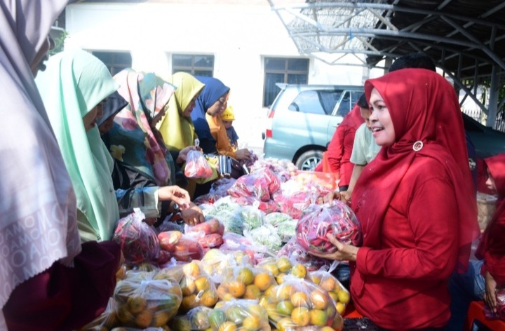 Gerakan Pangan Murah Diserbu Warga Pada Momen Hari Jadi Ke-513 Bengkalis