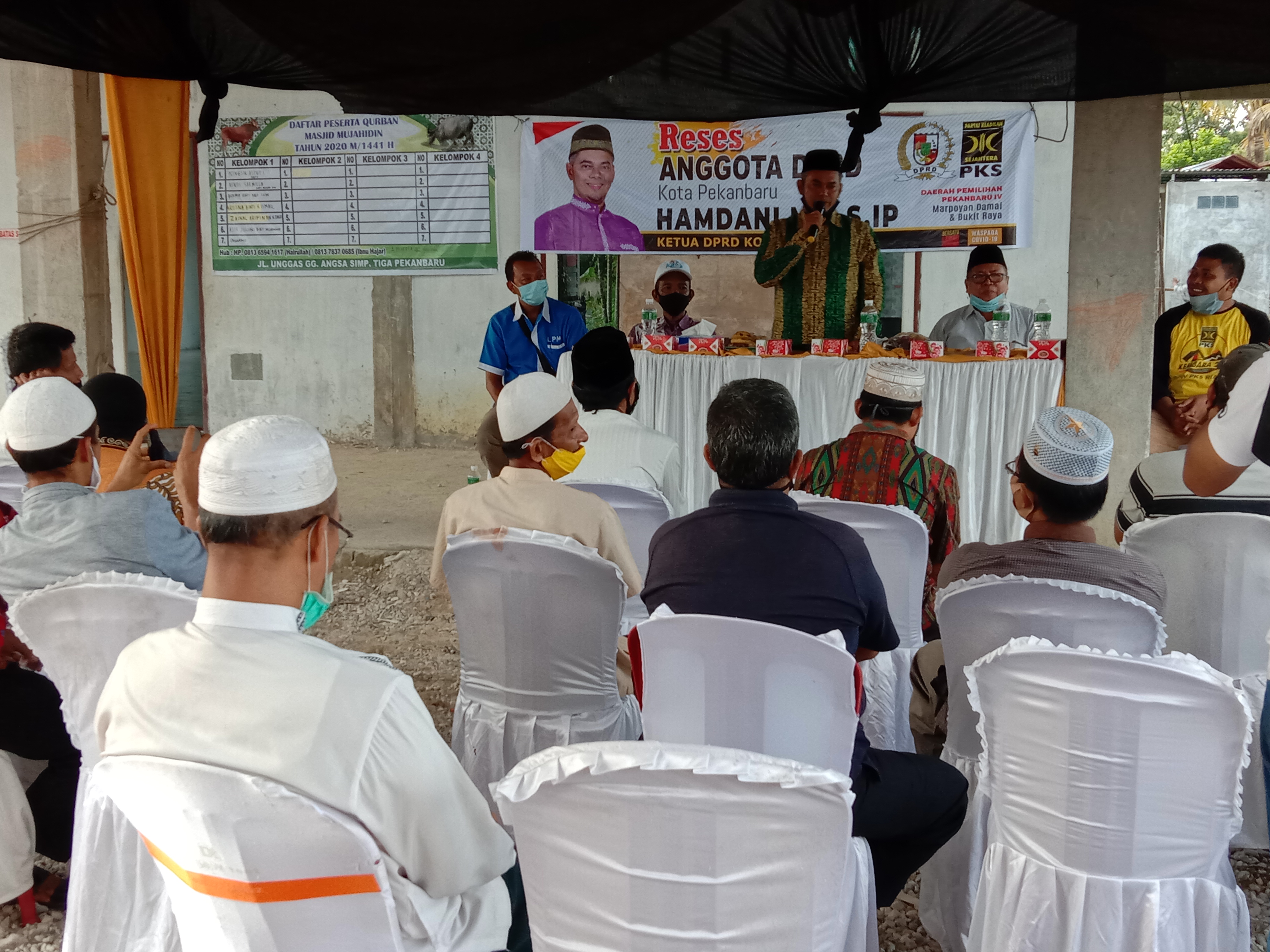 Tidak Di berlakukan nya PSBB di Kota Pekanbaru, Ini Kata Hamdani Saat Reses.