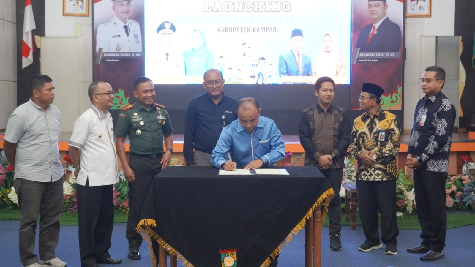 Forum CSR Lakukan MoU dan Launching Bapak Bunda Asuh Anak Stunting Kabupaten Kampar