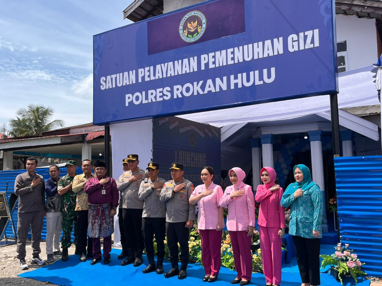 Kalapas Pasir Pengaraian Hadiri Peresmian Satuan Pelayanan Pemenuhan Gizi (SPPG) Polres Rokan Hulu