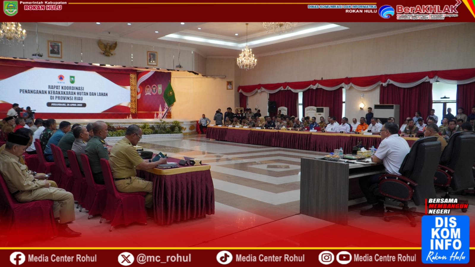 Rakor Karhutla Se Provinsi Riau Status Siaga Karhutla Ditetapkan Semua Pihak Diminta Waspada