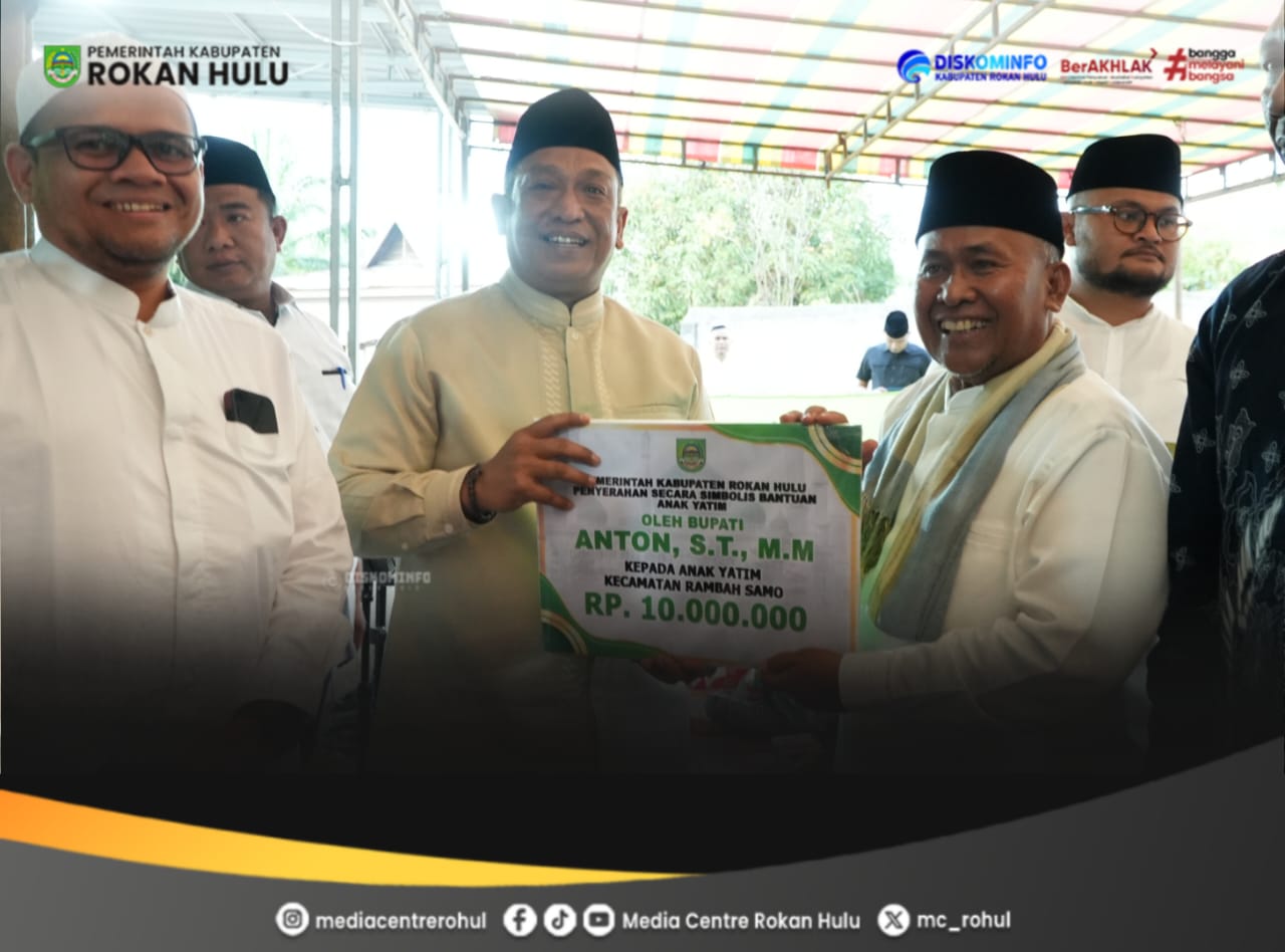Pererat Silaturahmi, Bupati Rohul, Anton Safari Ramadhan di Masjid Darul Istiqomah