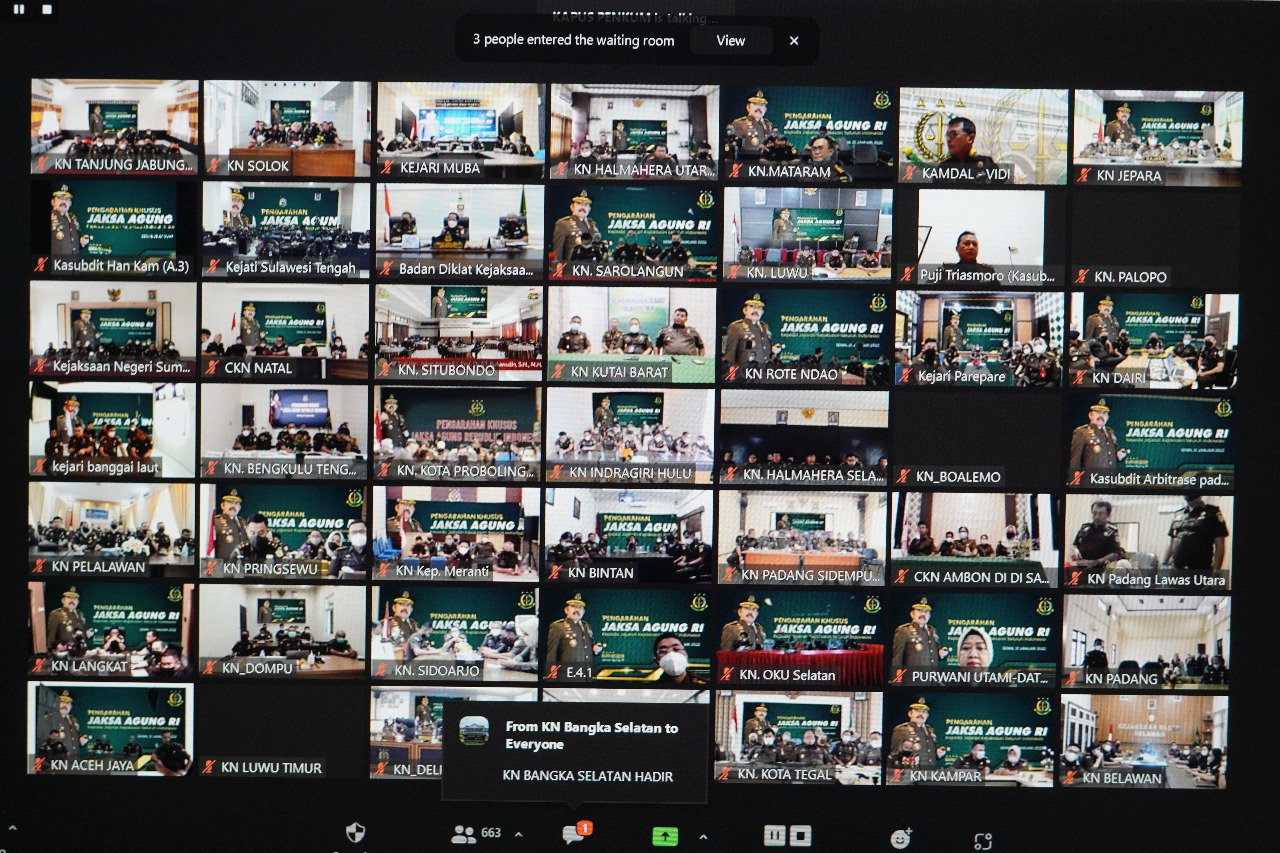 Jaksa Agung RI Ingatkan Seluruh Jajaran Agar Jangan Ada Lagi yang Bermain dan Mencari Proyek