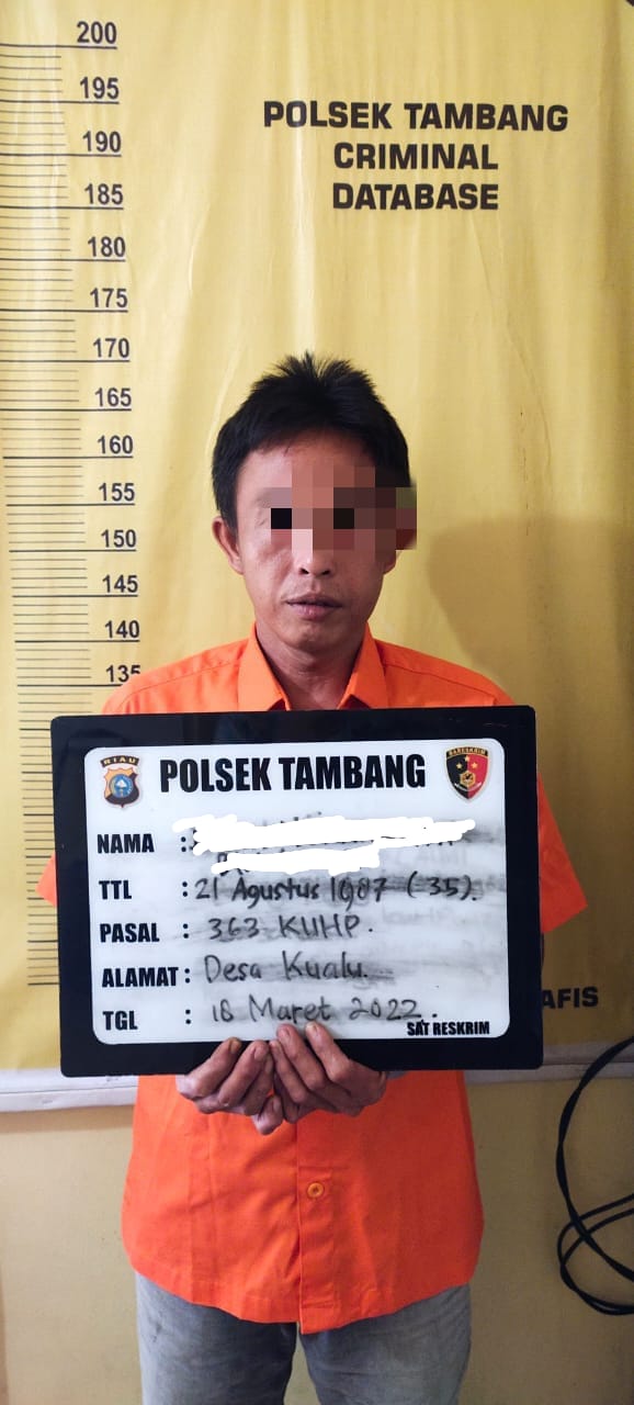 Warga Kualu Ini Diringkus Polsek Tambang, Saat Mau Jual  Hasil Curanmor